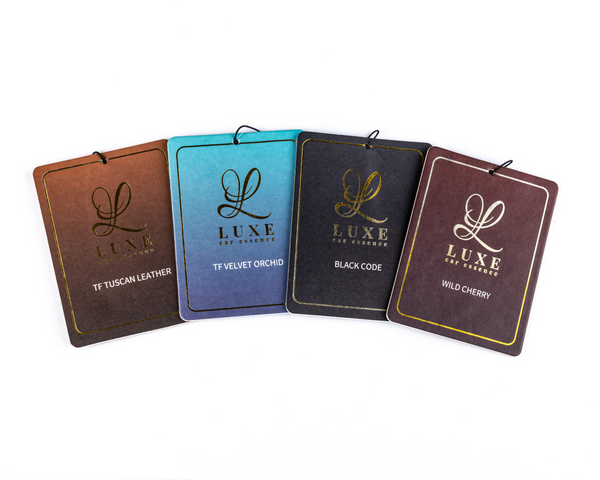 Pack of four Luxe Card Freshener